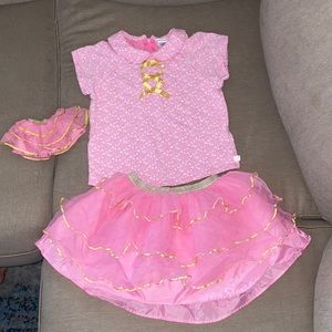 American Girl Wellie Wisher Tutu Skirt Outfit with doll matching tutu skirt